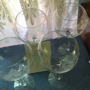 Princess House set of four, wine glasses